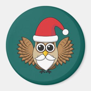 Imã Santa Claus Owl