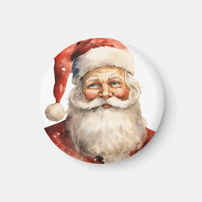 Imã Santa Claus Retro Natal (Frente)