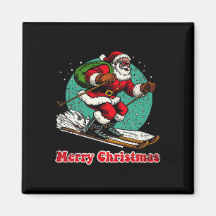 Imã Santa Claus Snowboard Felry Natal Ho