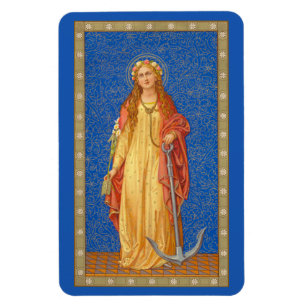 Ímã Santa Filomena com Âncora (SNV 051)
