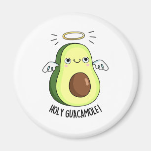 Imã Santa Guacamole Funny Goody Avocado Pun