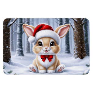 Ímã Santa Hat Bunny Magnet