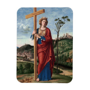 Ímã Santa Helena com a Vera Cruz Arte Sacra