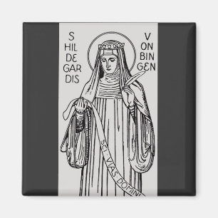 Imã Santa Hildegarda de Bingen Mística Medieval