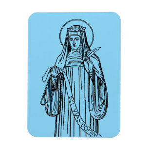 Ímã Santa Hildegarda de Bingen Mística Medieval
