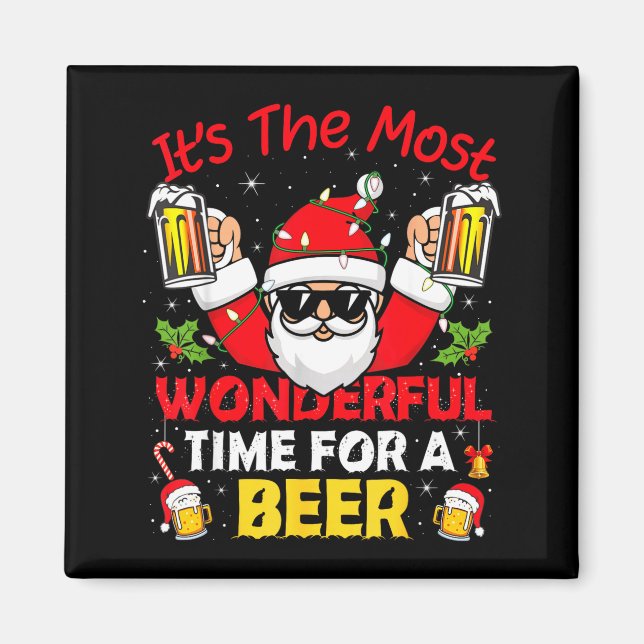 Imã Santa It's The Most Wonderful Time For A Beer Funn (Frente)