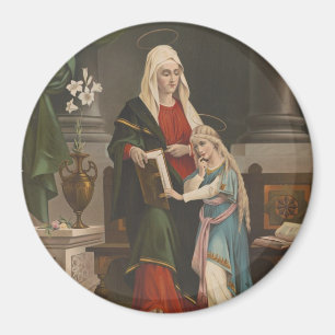 Imã Santa Maria Virgem Santa Religiosa Vintage Católi