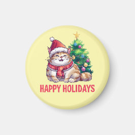 Imã Santa Paws Says Happy Holidays