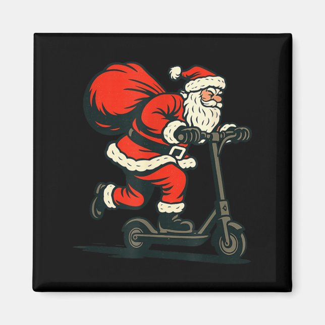 Imã Santa Riding Electric Scooter  (Frente)