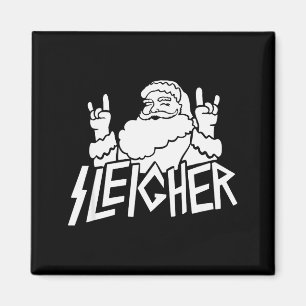 Imã Santa Sleigher Natal Divertido Para Cabeças de Met