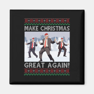 Imã Santa Trump Dança Faça o Natal Grande Novamente Fe