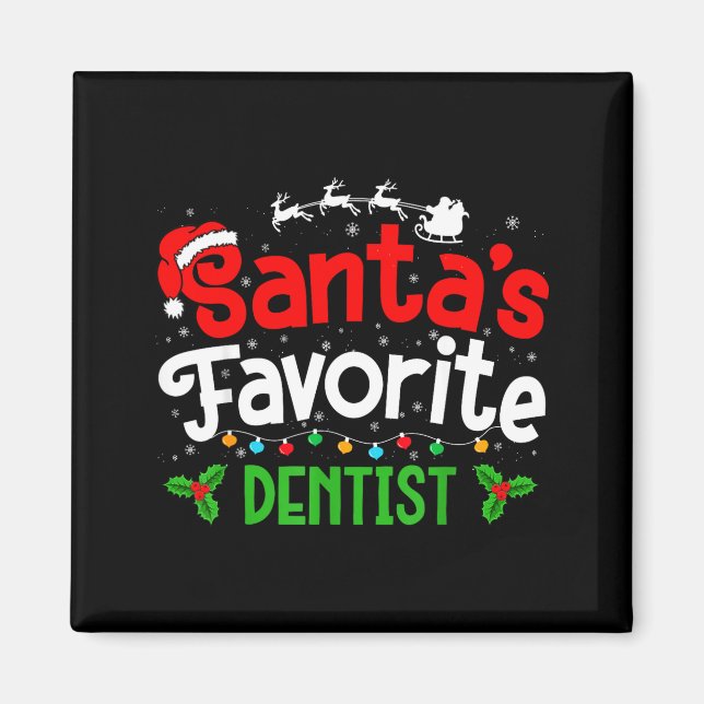 Imã Santa's Favorite Dentist Christmas Party  (Frente)