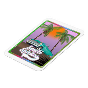 Ímã santi spiritus poster de viagens de Cuba.