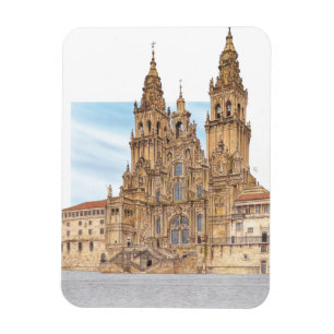 Ímã Santiago de Compostela. fachada ocidental. Espanha