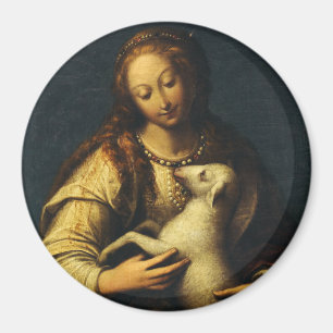 Imã Santo Agnes por Orsola Maddalena Caccia