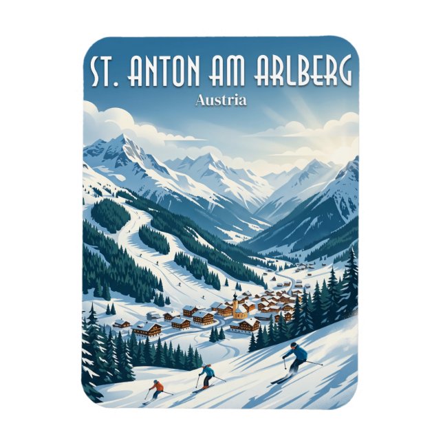 Ímã Santo Antônio em Arlberg Áustria (Vertical)