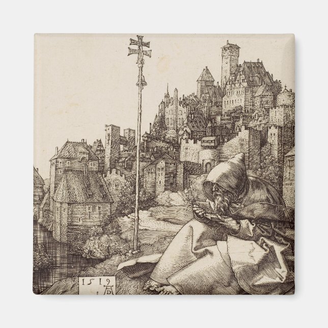 Imã Santo Antônio Lendo por Albrecht Durer (Frente)