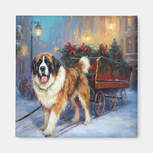 Imã Santo Bernard Christmas Fesason Season
