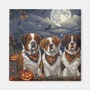 Imã Santo Bernard Halloween Spooky