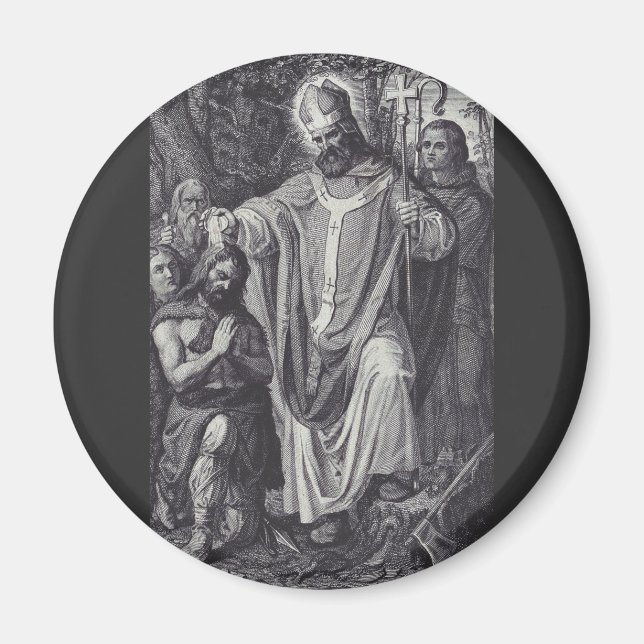 Imã Santo Boniface Inglês Benedictine monge (Frente)