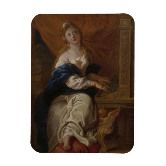 Ímã Santo Cecilia | c.1700 (Petróleo em Papel) (Vertical)