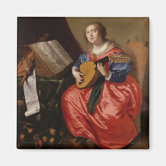 Imã Santo Cecilia (óleo na canvas) (Frente)