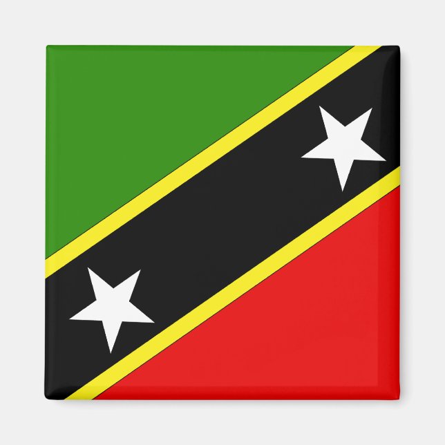 Imã Santo Christopher Nevis Flag (Frente)