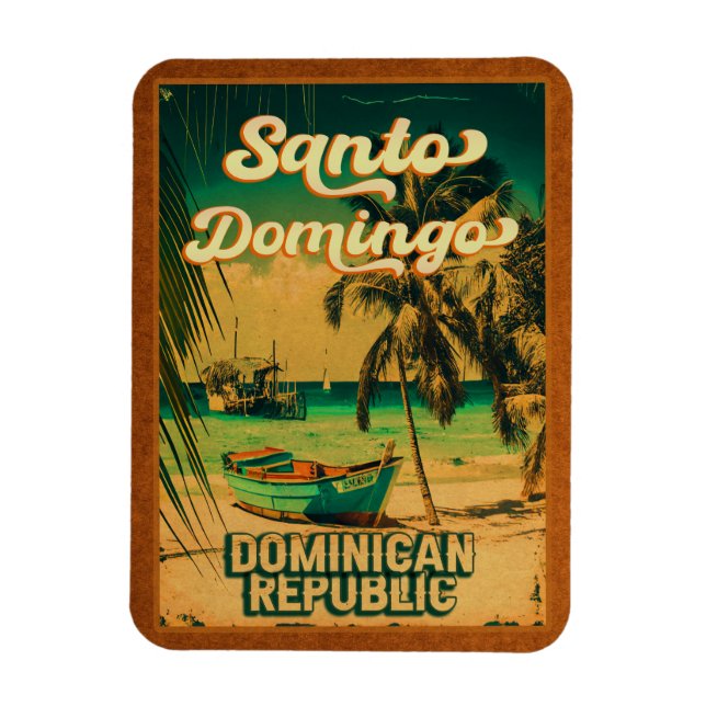 Ímã Santo Domingo República Dominicana - Retro Souveni (Vertical)