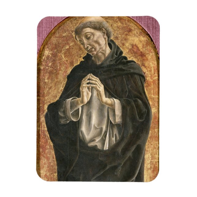 Ímã Santo Dominic (tempera no painel) (Vertical)