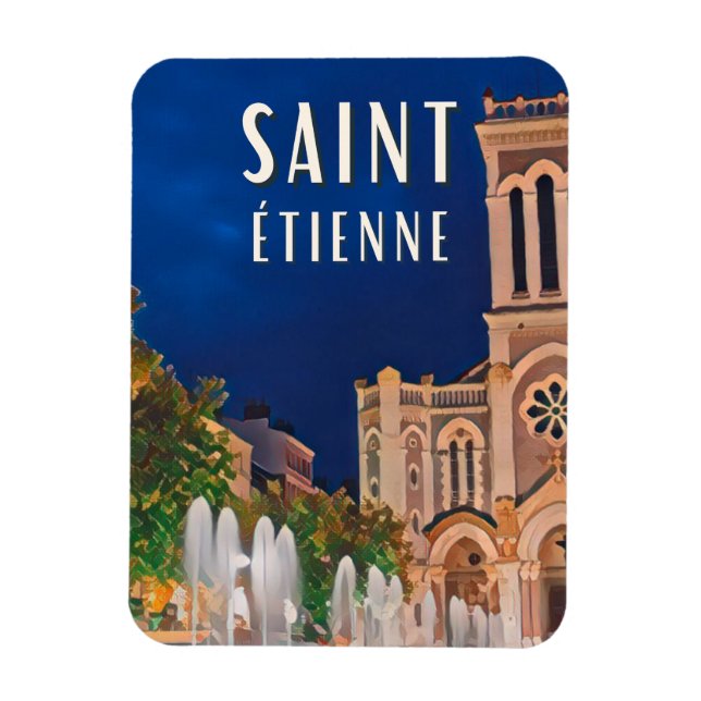 Ímã Santo-Étienne Photo Vintage (Vertical)