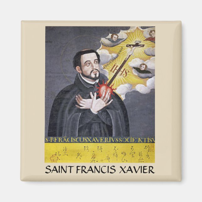 Imã Santo Francis Xavier Retrait Magnet (Frente)