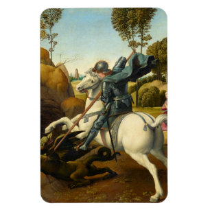 Ímã Santo George e o Dragão, 1506 por Raphael