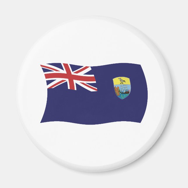 Imã Santo Helena Flag Magnet (Frente)