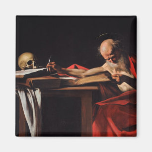 Imã Santo Jerome Escrevendo (por Caravaggio)