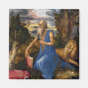 Imã Santo Jerome na região selvagem por Durer