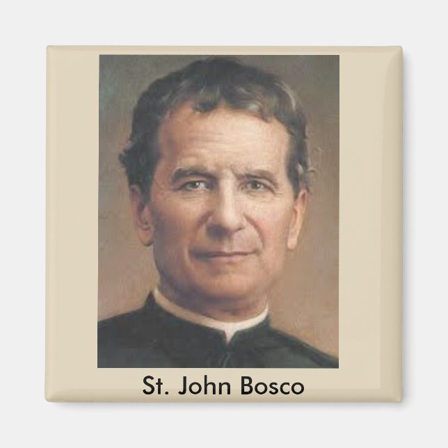 Imã Santo John Bosco - Retrato Magnet (Frente)