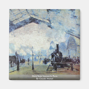 Imã Santo Lazare de Gare em Paris por Claude Monet