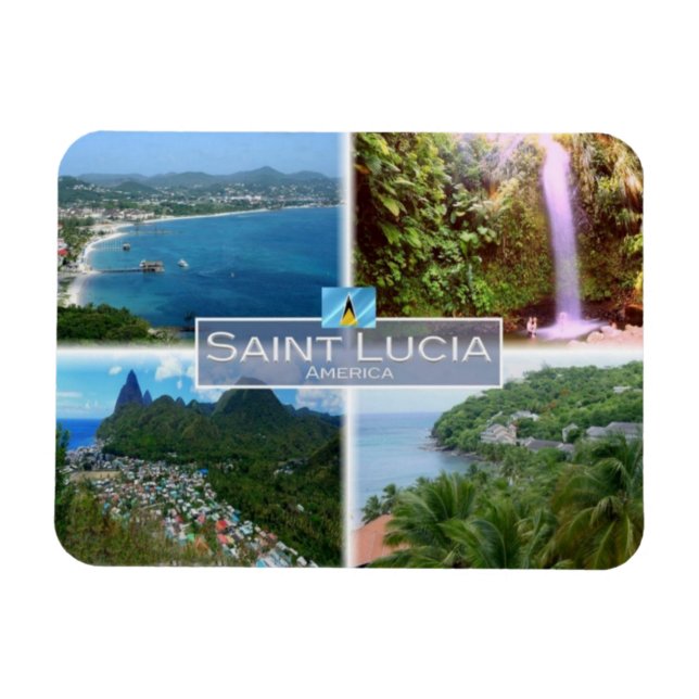 Ímã SANTO LC Lúcia - Gros Islet an - (Horizontal)