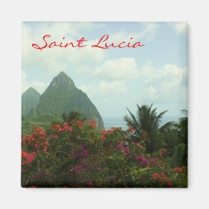 Imã Santo Lucia Pitons Magnet