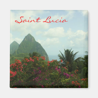 Imã Santo Lucia Pitons Magnet