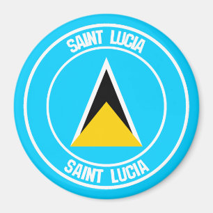 Imã Santo Lucia Round Emblem