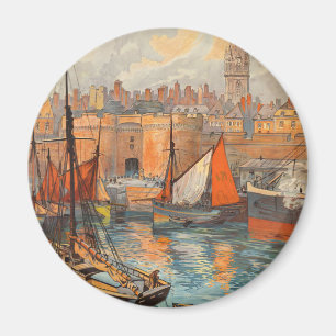 Imã Santo Malo, França, Poster Art