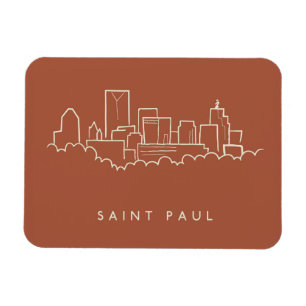 Ímã Santo Paul, Minnesota Skyline