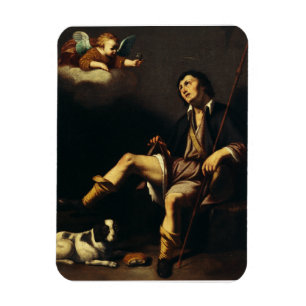 Ímã Santo Roch e o Anjo pela Cara François