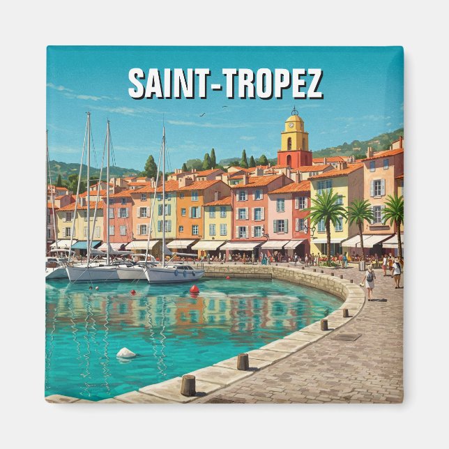 Imã Santo-Tropez France Viagem (Frente)