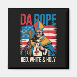 Imã Santo Vermelho Branco O Papa Dos EUA Chicago Papa