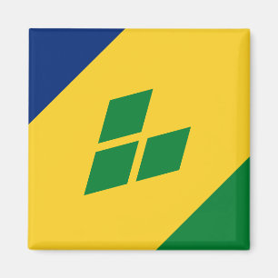 Imã Santo Vincent e bandeira das Granadinas