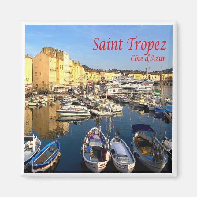 Imã santo zFR078 TROPEZ French Riviera, França, Fridge (Frente)