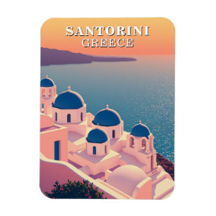 Ímã Santorini Grécia Souvenir Iconic