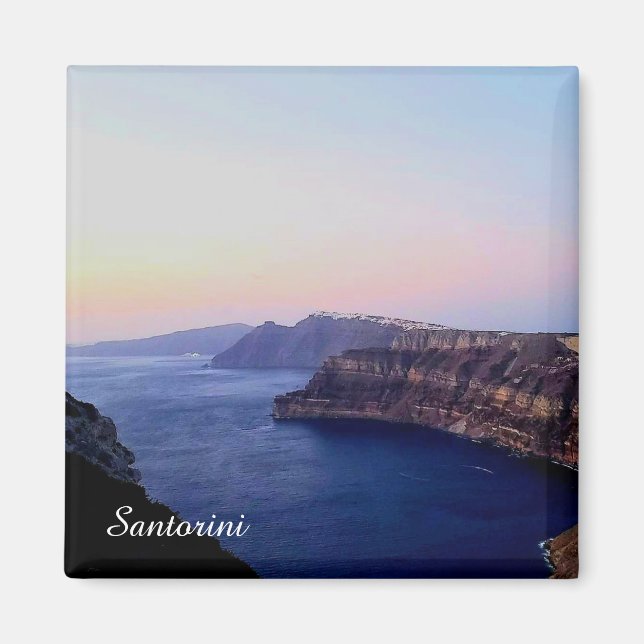 Imã Santorini Greece Souvenir Magnet (Frente)